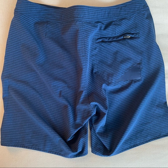 Aether Swim Trunks Blue Navy Striped - Picture 2 of 4